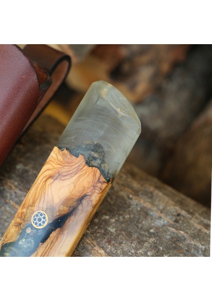 Puukko - Damascus Çelik - Koleksiyonluk ve Hediyelik Bıçak