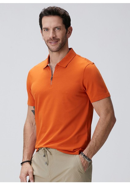 Turuncu Erkek Slim Fit T-Shirt 1093860 fırsatları