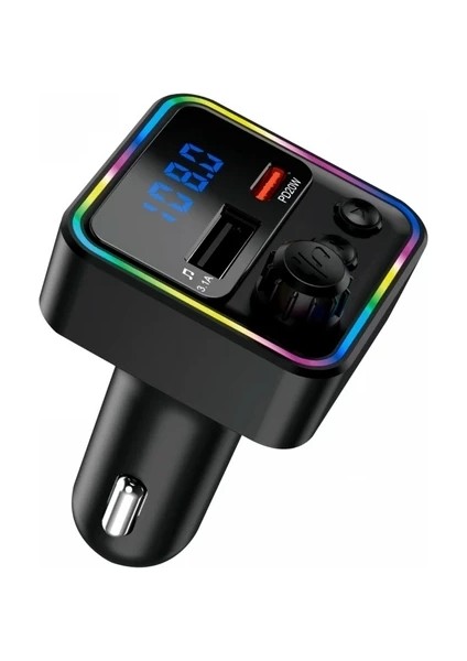 Aft-14 PD20W, 3.1A A+C Çift Portlı LED Göstergeli Fm Transmitter