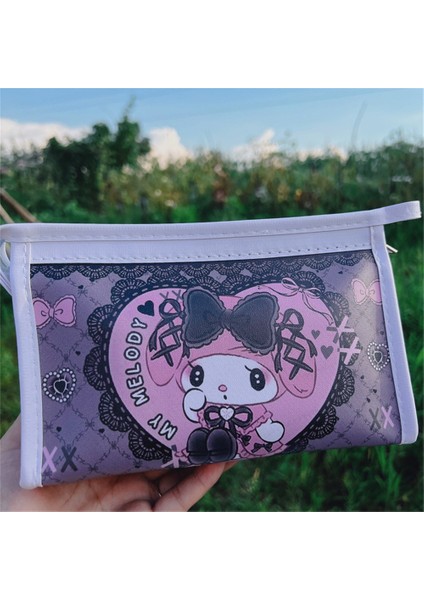 Güzel Görünümlü ve Sevimli Chiapa Köpek Ins Tarzı Pu Su Geçirmez Büyük Kapasiteli Kırtasiye Öğrenci Masaüstü Saklama Koyu Melodi #20*14*6 Kalem Kutusu (Yurt Dışından)