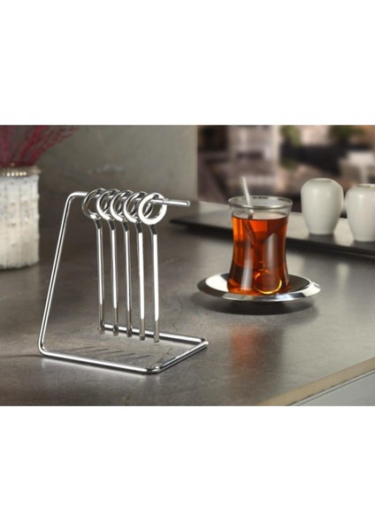 Çay Kasığı, Metalik Tasarım, Zarif ve Şık, Kullanışlı, Dayanıklı, Modern Görünüm