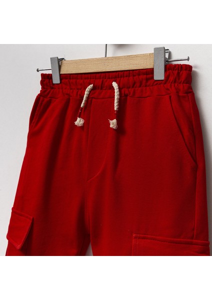 Erkek Çocuk Kargo Cepli Paçası Beli Lastikli 2ip Eşofman Altı %100 Pamuklu fiyatları