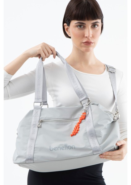 Kadın Büyük Boy Omuz veya Seyehat Çantası BNT1575 - Açık Gri fiyatları