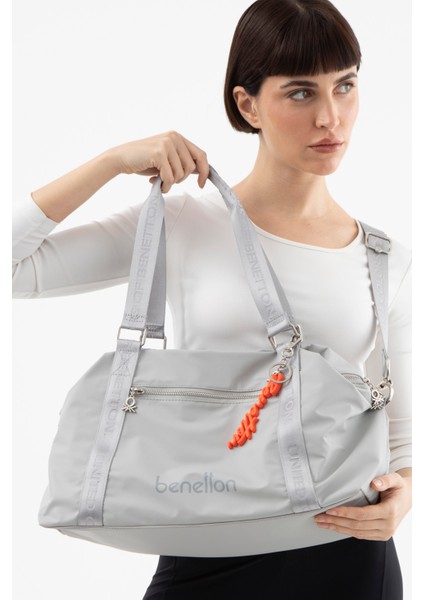 Kadın Büyük Boy Omuz veya Seyehat Çantası BNT1575 - Açık Gri modelleri