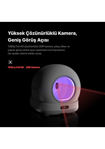 Akıllı Otomatik Kameralı Kedi Tuvaleti Paslanmaz Çelik Kaseli 5LT Mama Kabı Çelik Hazneli Su Pınarı ve Filtre 4'lü Pet Seti fırsatları