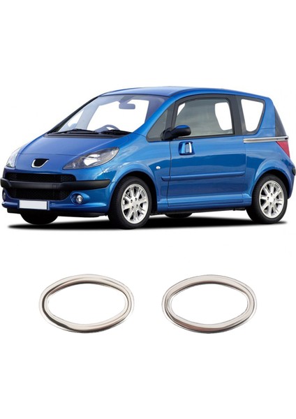 Peugeot 1007 Uyumlu 2005-2009 Krom Sinyal Çerçevesi 2 Parça Paslanmaz Çelik fiyatları