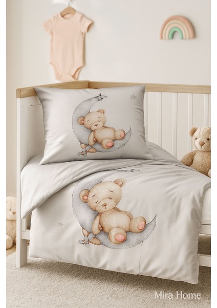 Yenidoğan Kız / Erkek Unisex Bebek Nevresim Takımı 3D Pamuklu Uykudaki Ayıcık fiyatları