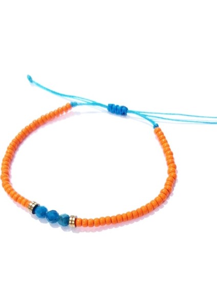 Apatit ve Hematit Doğaltaşlı Turuncu Miyuki Round Boncuklu Bileklik fiyatları