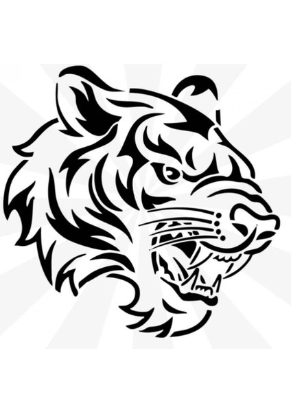 Kaplan A4 Ebadlı Sticker Arma