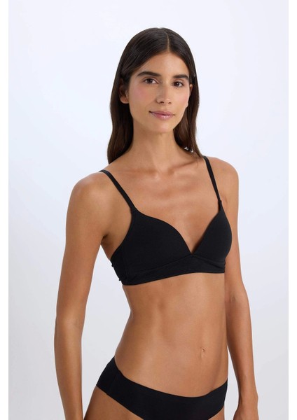 X9027 Siyah Pamuklu Comfort Pedli Bra-Fall In Love modelleri