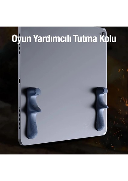 Memo PB02 2 Adet Tablet Için Yapışkanlı Silikon Oyun Yardımcı Tutma KOLU-(190 - NEONX6826-47 modelleri