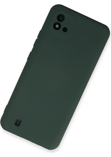 Realme C11 2021 Kılıf Nano Içi Kadife Silikon - Koyu Yeşil - NEONX5702-8555