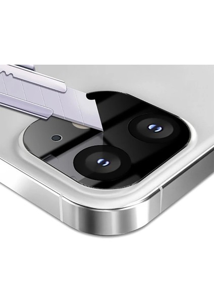 Iphone 12 6.1 3D Full Kaplama Tempered Cam Kamera KORUYUCU-(1903) - NEONX8888-3616 modelleri