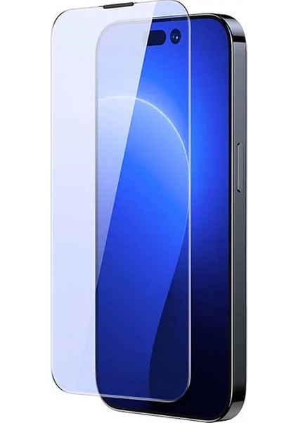 Baseus Crystal 0.3mm Anti-Blue iPhone 14 Pro Full Tempered Ekran Koruyucu 2 Adet Set - NEONX3741-11 modelleri