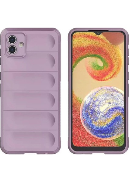 Samsung Galaxy A05 Kılıf Optimum Silikon - Mor - NEONX1507-2294