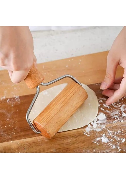 Ahşap Saplı Rulo Hamur Açıcı Merdane Pürüzsüz Oklava Pizza Börek Açma Silindir modelleri