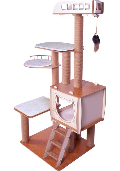 Xl Katlı Kedi Oyun Evi Köşk indirimleri