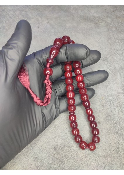 Osmanlı Benzetme Üst Düzey Hareli Sıkma Kehribar Tesbih