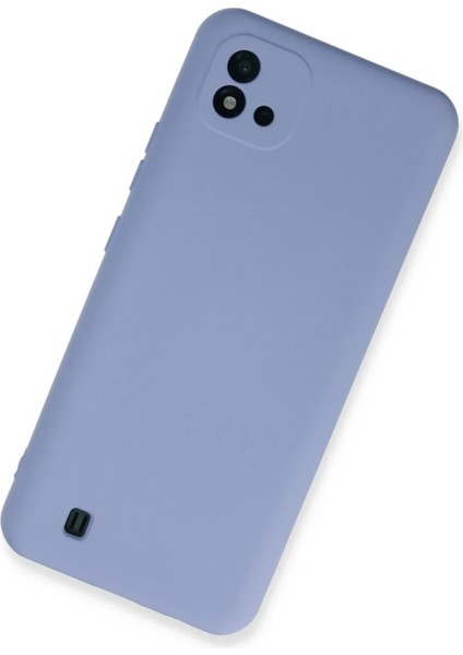 Realme C11 2021 Kılıf Nano Içi Kadife Silikon - Lila - NEONX3824-6708