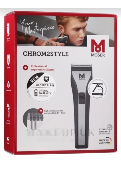 1877 CHROM2STYLE Kablolu/kablosuz Profesyonel Saç Kesme Makinesi modelleri