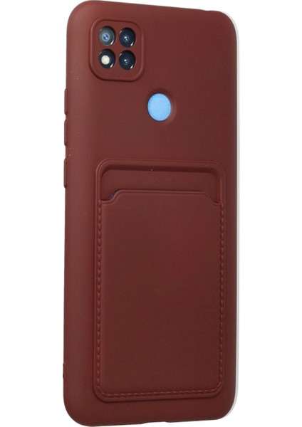 Xiaomi Redmi 9c Kılıf Kelvin Kartvizitli Silikon - Bordo - NEONX6560-3744