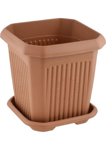 Plastik Kare Saksı 2,5 Lt