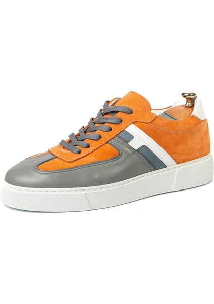 Revenna Model Erkek Hakiki Deri Orange Casual Ayakkabı