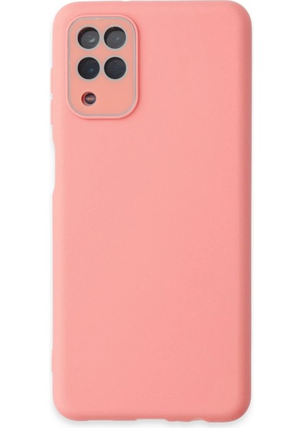 Samsung Galaxy A22 Kılıf Lansman Glass Kapak - Pembe - NEONX5597-5297
