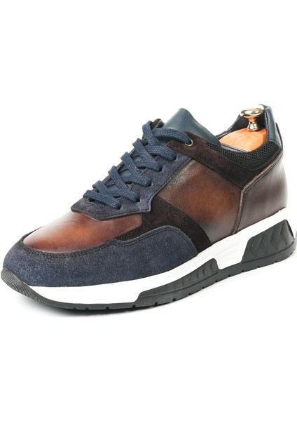 Falernus Model Gerçek Deri Erkek Lacivert Sneaker - Erkek Günlük Spor Ayakkabı