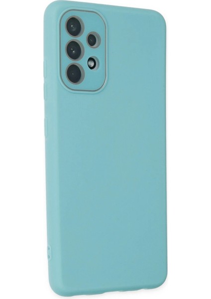 Samsung Galaxy A33 5g Kılıf Lansman Glass Kapak - Turkuaz - NEONX6816-4575