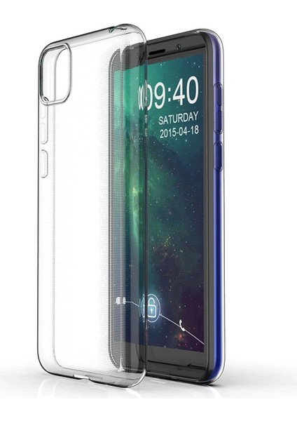 Huawei Y5P Kılıf Lüx Şeffaf Silikon - Şeffaf - NEONX1200-1682