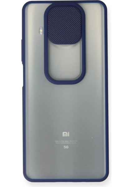 Xiaomi Mi 10T Lite Kılıf Palm Buzlu Kamera Sürgülü Silikon - Lacivert - NEONX2751-7361