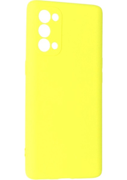 Oppo Reno 5 Pro Kılıf First Silikon - Sarı - NEONX7957-2848