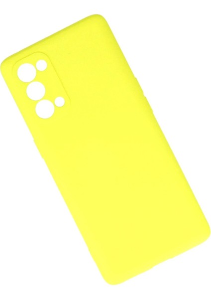 Oppo Reno 5 Pro Kılıf First Silikon - Sarı - NEONX7957-2848