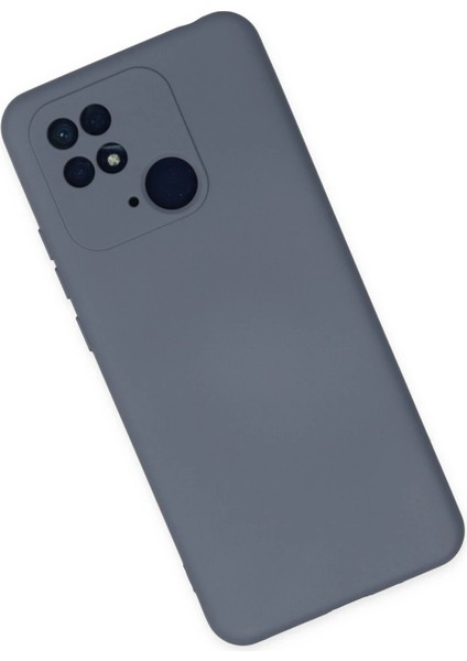 Xiaomi Redmi 10C Kılıf Nano Içi Kadife Silikon - Gri - NEONX6270-9005