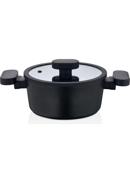 Derin Silikon Kenarlı Cam Kapak, Granit Tencere Için Şık ve Dayanıklı Seçenek