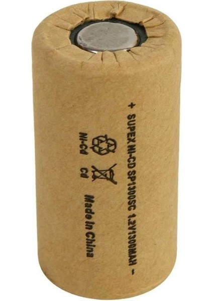 Supex SP1300 1.2V 1300 Mah Tekli Şarjlı Matkap Pili
