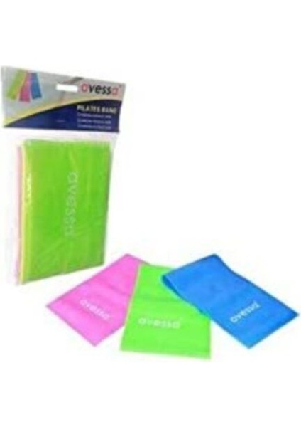 3'lü Pilates Band Seti, Hafif, Normal ve Sert Seçenekler, Yeşil Renk fiyatları