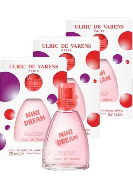 Mini Dream Meyvemsi Kadın Parfüm Edp 3'lü Set 3X25 ml