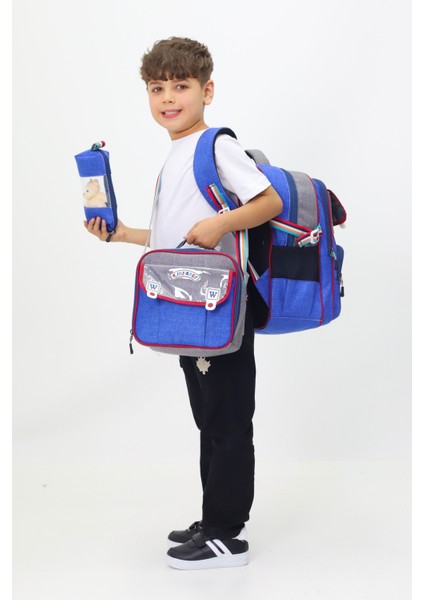 Sauce 3'lü Okul Çanta Seti Sırt Çantası Beslenme Çantası Kalemlik Ilkokul Peluş Oyuncak Hediyeli modelleri