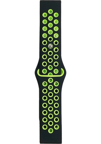 Watch 20MM Spor Delikli Kordon - Siyah-Yeşil - NEONX3176-8067 fiyatları