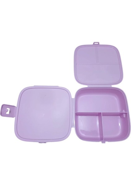 Sevimli Çocuk Kahvaltı ve Piknik Saklama Kutusu, Pembe, Resimli, Kilitli modelleri