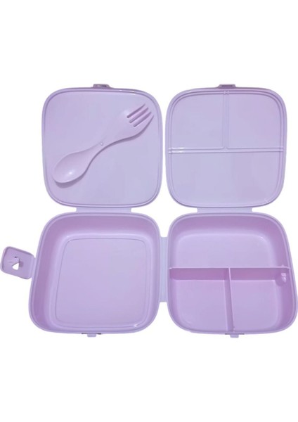 Sevimli Çocuk Kahvaltı ve Piknik Saklama Kutusu, Pembe, Resimli, Kilitli indirimleri