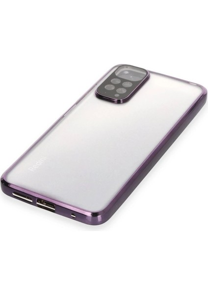 Xiaomi Redmi Note 11 Kılıf Lensli Silikon - Mor - NEONX8260-4347