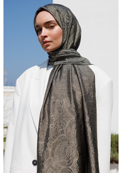 Vera Desen Shine Line Şal Siyah-Bej modelleri