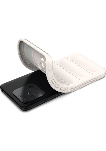 Xiaomi Redmi 10C Kılıf Optimum Silikon - Krem - NEONX7412-9714