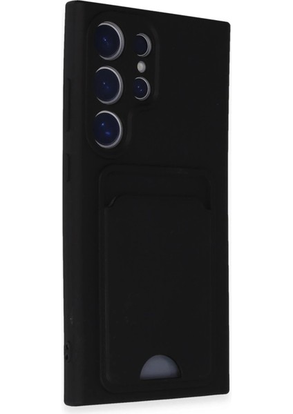 Samsung Galaxy S24 Ultra Kılıf Kelvin Kartvizitli Silikon - Siyah - NEONX9930-5009