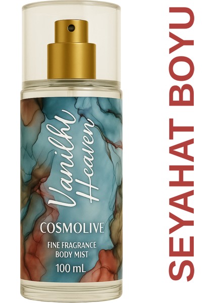 Vücut Spreyi Body Mist | Amber Romance | Vanilla Heaven | Seyahat Boy | Nemlendirici