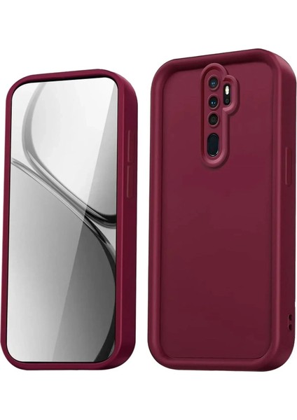 Xiaomi Redmi Note 8 Pro Kılıf Viera Silikon - Bordo - NEONX5052-7023