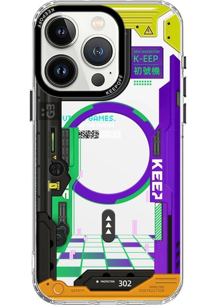 iPhone 15 Pro Max Future Armor Magsafe Kapak - No1 Machine - NEONX7772-5108